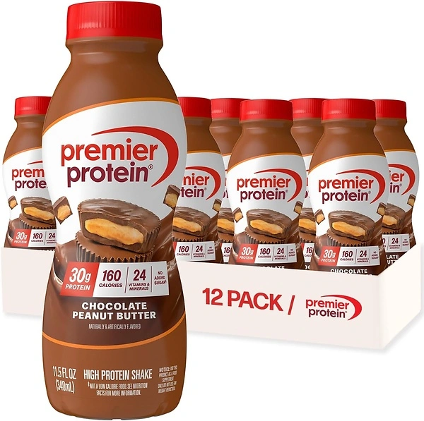 Premier Protein Shake, Chocolate Peanut Butter, 30g Protein, 11.5 Fl Oz, 12 Count