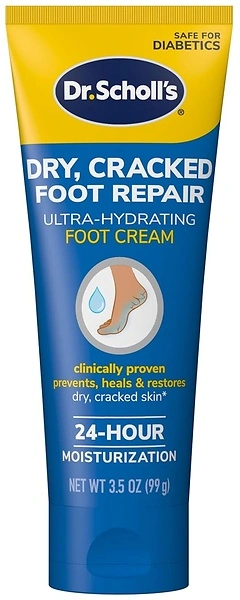 Dr. Scholl's Dry Cracked Foot Repair Ultra-Hydrating Cream, 3.5 oz Moisturizer
