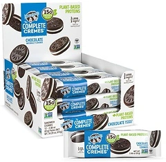 Lenny & Larry's Complete Cremes, Chocolate Sandwich Cookies, 5g Protein, 12-6pk.