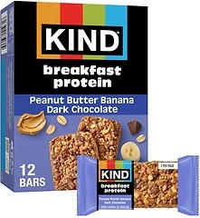 KIND Breakfast Bar, Peanut Butter Banana Dark Chocolate, 8g Protein, 6 - Pack