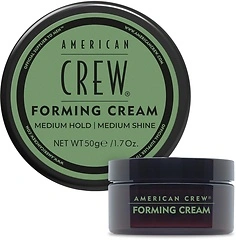 American Crew Men's Hair Forming Cream, Medium Hold & Shine, Travel Size, 1.7 oz