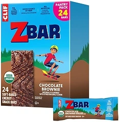 CLIF Kid Zbar, Chocolate Brownie, Soft Baked Whole Grain Snack Bars, 24 Count