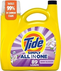 Tide Simply Clean & Fresh Liquid Laundry Detergent, Berry Blossom, 117 fl oz