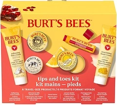 Burt's Bees Tips and Toes Kit, 6 Travel Size Products