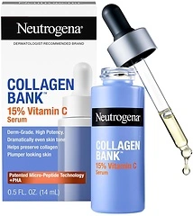 Neutrogena Collagen Bank 15 Vitamin C Face Serum, 0.5 fl. oz, Fragrance Free