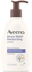 Aveeno Stress Relief Moisturizing Body Lotion, Lavender Scent, 12 fl. oz