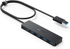Anker USB Hub 4 Ports, USB 3.0 Splitter for Laptop, PC, Desktop, 2ft USB - A