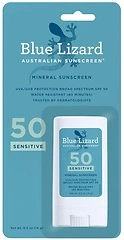 BLUE LIZARD Sensitive Mineral Sunscreen Stick, SPF 50+, 0.5 Oz