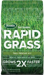 Scotts Turf Builder Rapid Grass Tall Fescue Mix, 5.6 lbs, Seed and Fertilizer