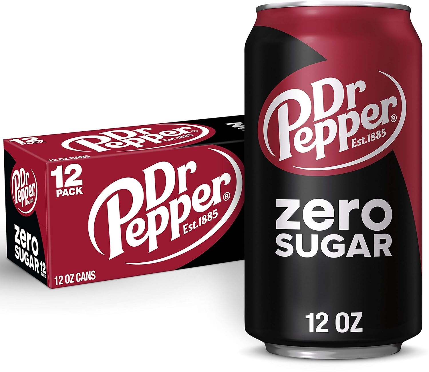 DR PEPPER ZERO SUGAR - 12 OZ, 12 PK