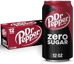 DR PEPPER ZERO SUGAR - 12 OZ, 12 PK