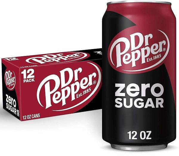 DR PEPPER ZERO SUGAR - 12 OZ, 12 PK
