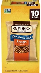 Snyder's of Hanover Snaps Pretzels, 10 Count 0.92 Oz