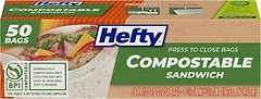 Hefty Compostable Press - To - Close Sandwich 50 Count