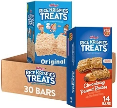 Rice Krispies Treats Crispy Rice Squares, Snack Bars, Variety Pack, 30 Count