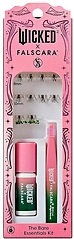 WICKED X FALSCARA False Eyelashes, Green Glitter, 8mm - 10mm Natural Volume