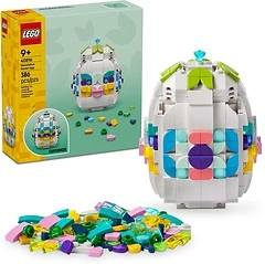 LEGO Decorative Easter Egg Building Toy - Springtime Craft Activity for Kids, 40816