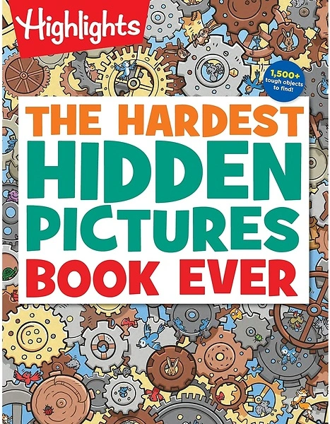 Hardest Hidden Pictures Book: 1500+ Tough Objects, Seek-and-Find Kids Puzzle Book