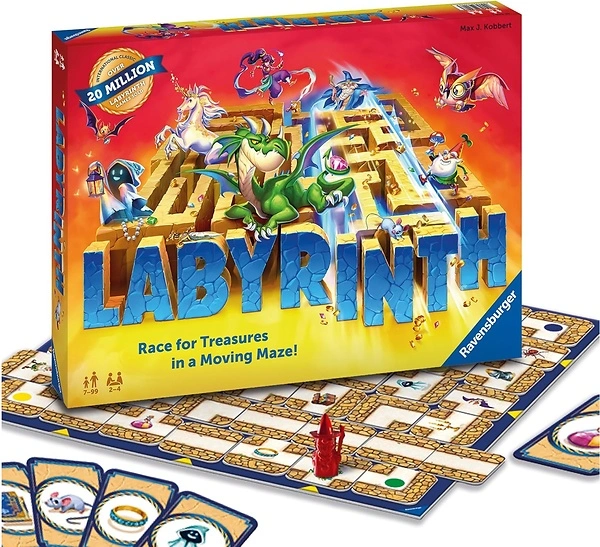Ravensburger Labyrinth Family Board Game, Kids/Adults 7+, 2-4 Players, ASIN: 26448