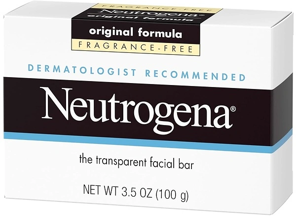 Neutrogena Fragrance-Free Facial Cleansing Bar with Glycerin, 3.5 oz