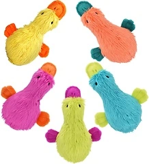 MULTIPET Duckworth Plush Filled Dog Toy, Assorted Colors