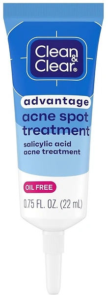 Clean and Clear Advantage Acne Spot Treatment Gel with 2% Salicylic Acid, 0.75 fl. oz