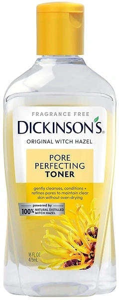 Dickinson's Original Witch Hazel Pore Perfecting Toner, 100% Natural, 16 Ounce