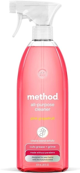 Method All-Purpose Cleaner, Pink Grapefruit, Plant-Based, 28 oz Spray Bottle