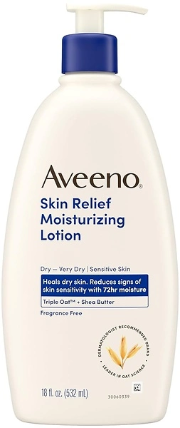 Aveeno Skin Relief Moisturizing Lotion, Soothing Triple Oat & Shea Butter, 18 fl. oz