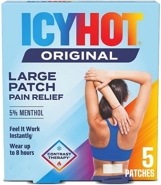 Icy Hot Extra Strength Pain Relief Patch for Back or Large Area, 5 Count