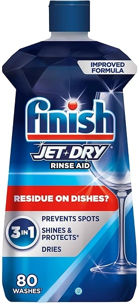 Finish Jet-Dry Liquid Rinse Aid, Dishwasher Rinse Aid, Drying Agent, 8.45 Fl Oz