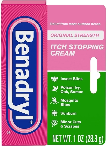 Benadryl Original Strength Anti-Itch Cream, Bug Bite Relief, 1 oz