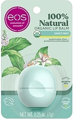 eos 100 Natural & Organic Lip Balm - Sweet Mint, 0.25 oz, All-Day Moisture