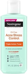Neutrogena Acne Stress Control Oil - Free Face Toner, 2% Salicylic Acid, 8 fl. oz