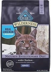 Blue Buffalo Wilderness Natural Adult Dry Cat Food, High-Protein, Chicken, 12 lb.