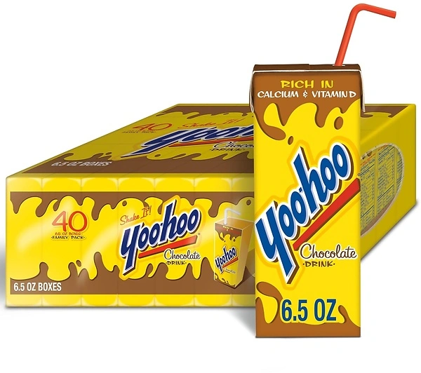 Yoo-hoo Chocolate Drink, 6.5 fl oz boxes, 10 count (Pack of 4)