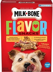Milk-Bone Flavor Snacks Dog Treats, Small Biscuits, 24 Ounce, Crunchy Texture