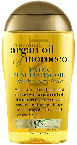 OGX Extra Strength Argan Oil Hair Treatment, 3.3 fl oz - Serum for Dry, Damaged Hair