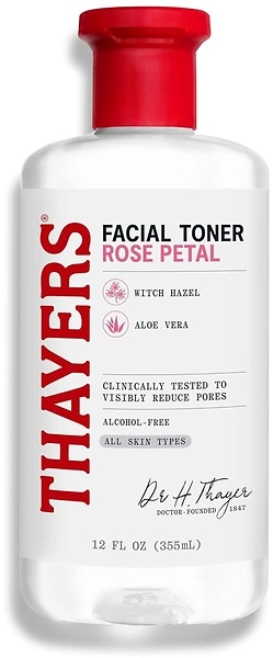 Thayers Rose Petal Witch Hazel Facial Toner, Alcohol-Free, 12oz