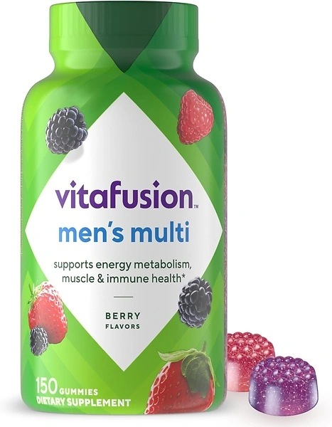 Vitafusion Men's Gummy Vitamins, Berry Flavored Multivitamins, 150 Count
