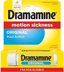 Dramamine Original Formula Motion Sickness Relief, 12 Count
