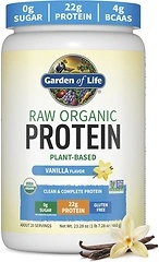 Garden of Life Raw Organic Protein Vanilla Powder, 20 Servings, 22g Protein