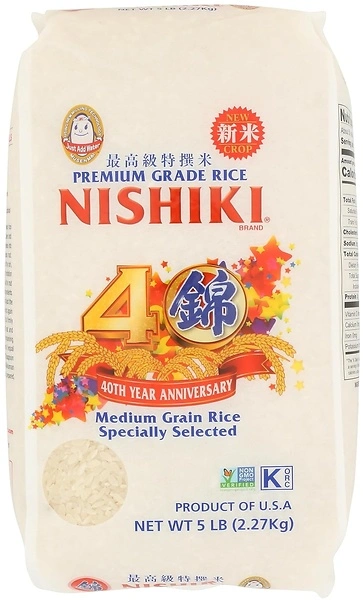 Nishiki Medium Grain Rice, 80 Ounce