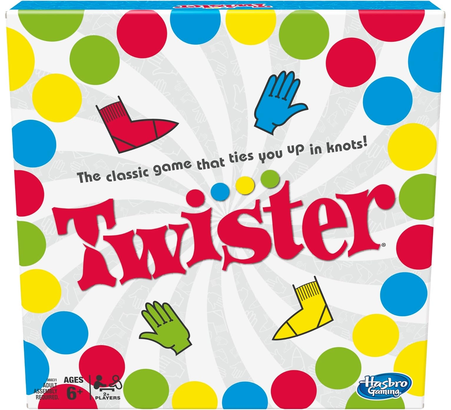 Hasbro Twister Party Classic Board Game for 2 or More Players, Ages 6 and Up
