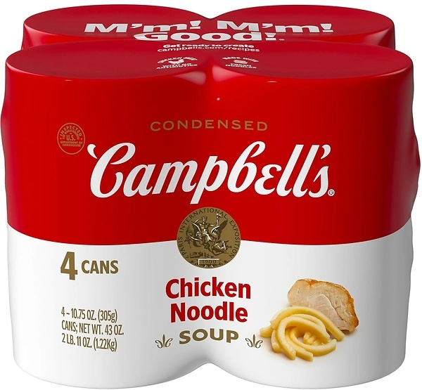 Campbell's Condensed Chicken Noodle Soup, 10.75 Ounce Can (Pack of 4)