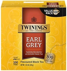 Twinings Earl Grey Tea, 100 Individually Wrapped Bags, Citrus Bergamot Flavor