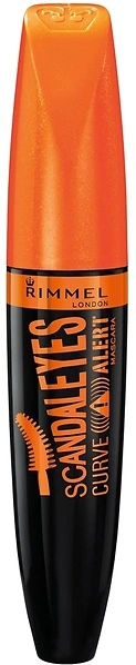 Rimmel London Scandaleyes Curve Alert Mascara, Volumizing, 001 Black, 0.41oz
