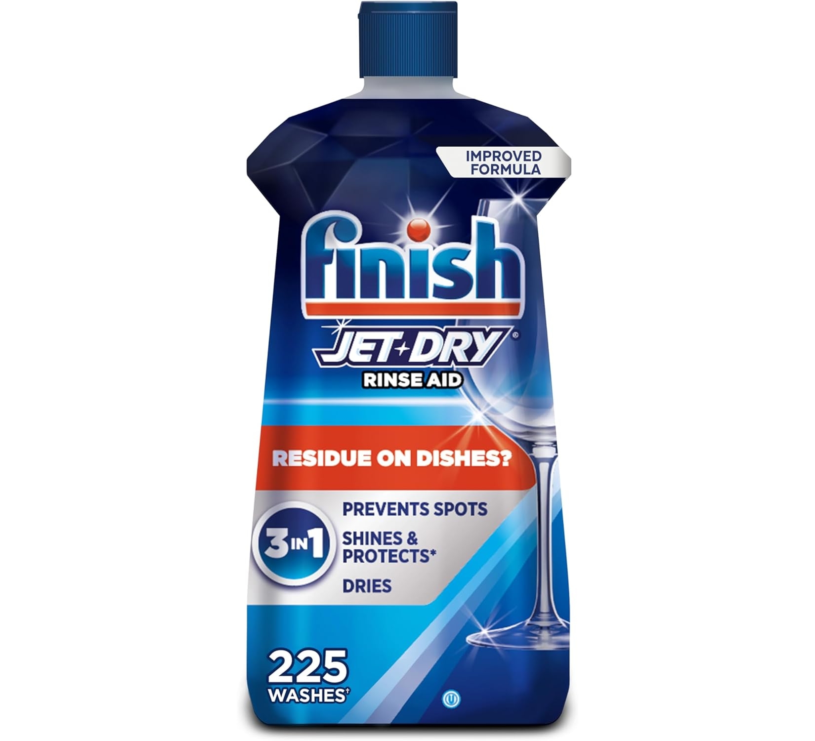 Finish Jet-Dry Liquid Rinse Aid, Dishwasher Rinse and Drying Agent, 23 fl oz