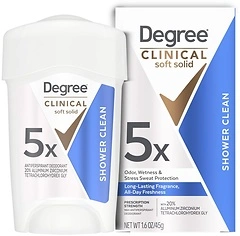 Degree Women Clinical Antiperspirant Deodorant, Shower Clean, 1.7 oz