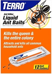 TERRO T300B Liquid Ant Killer, 12 Bait Stations